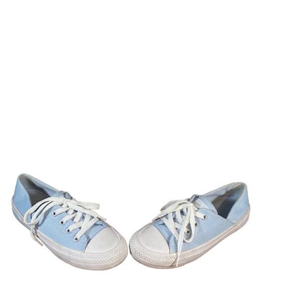 Converse Baby Blue Lace Up Casual Chucks Women Sz 6 - Picture 3 of 13